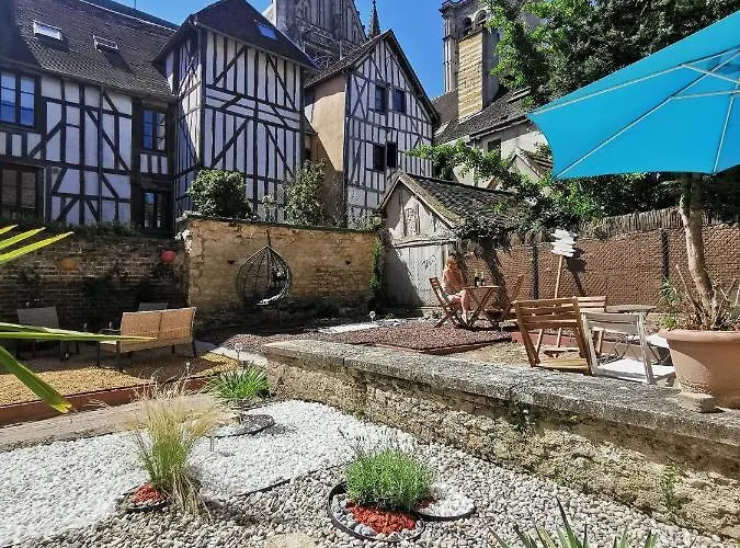 Le Papillon De La Cathedrale - Calme - Jardin - Wifi Apartment Troyes